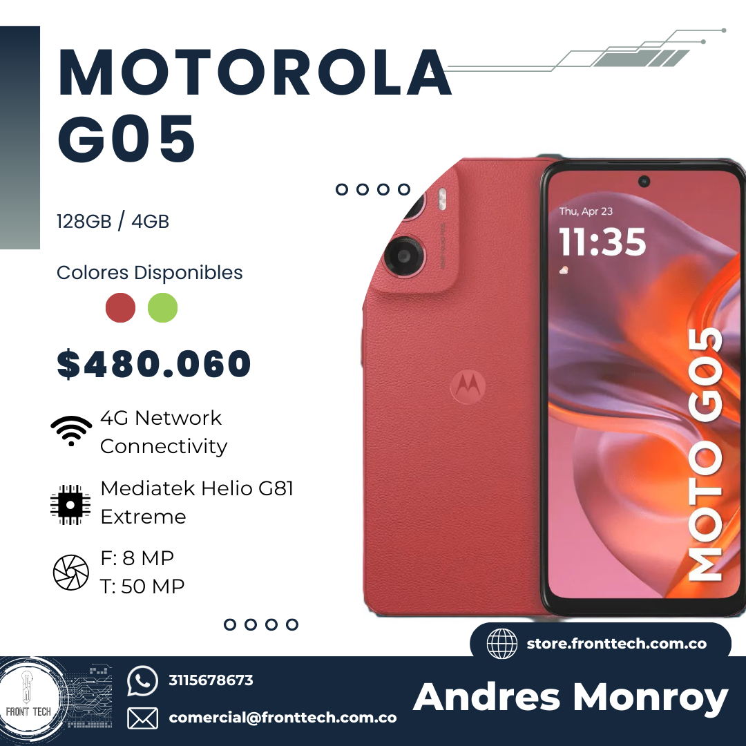 Celular Motorola Moto G05 4GB 128GB