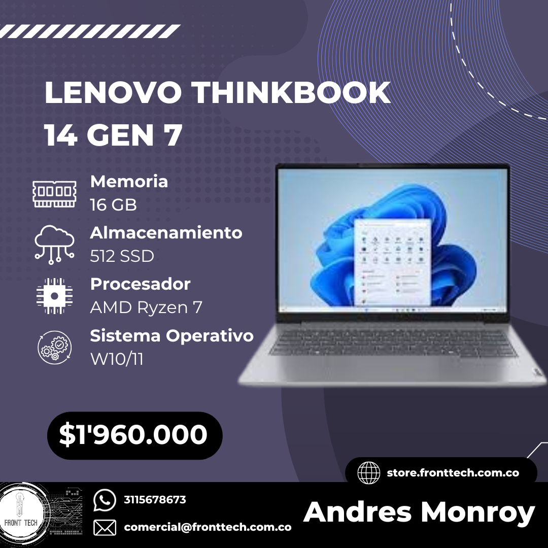 Lenovo ThinkBook 14 Gen 7 AMD Ryzen 7