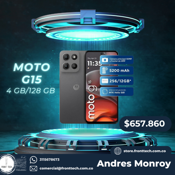 Celular Motorola Moto G15 4GB 128GB